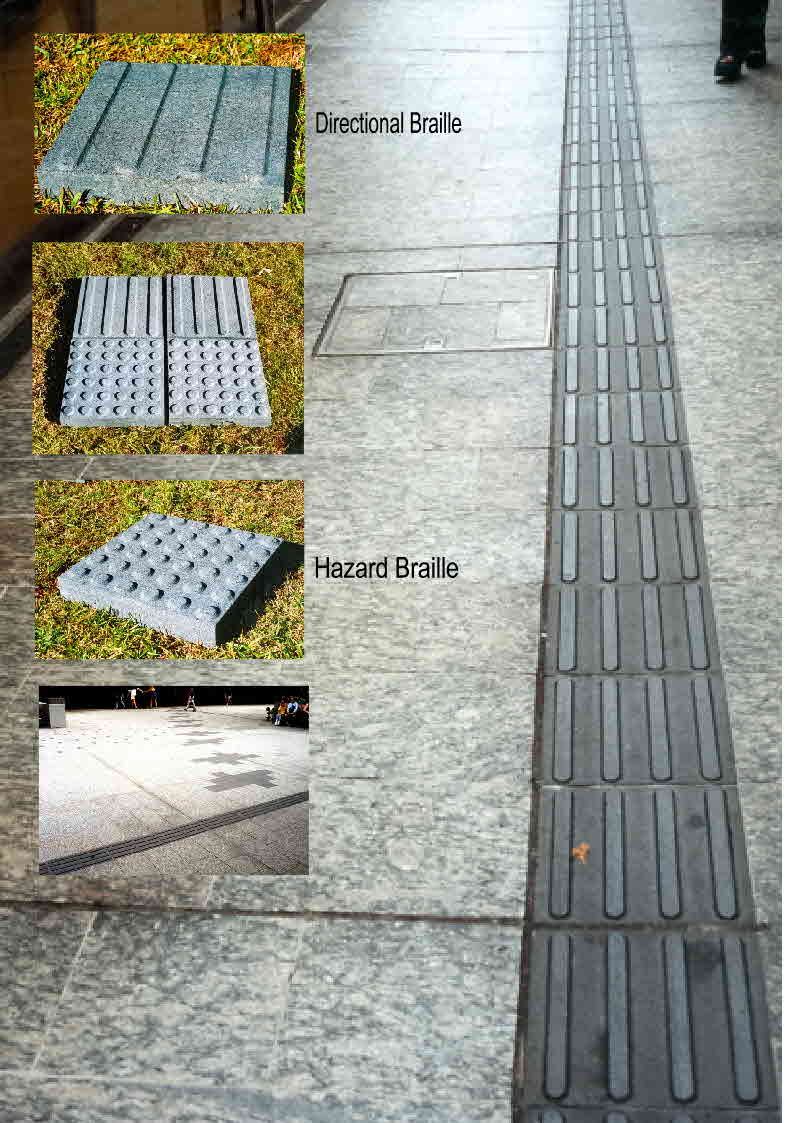 Braille Granite Tiles